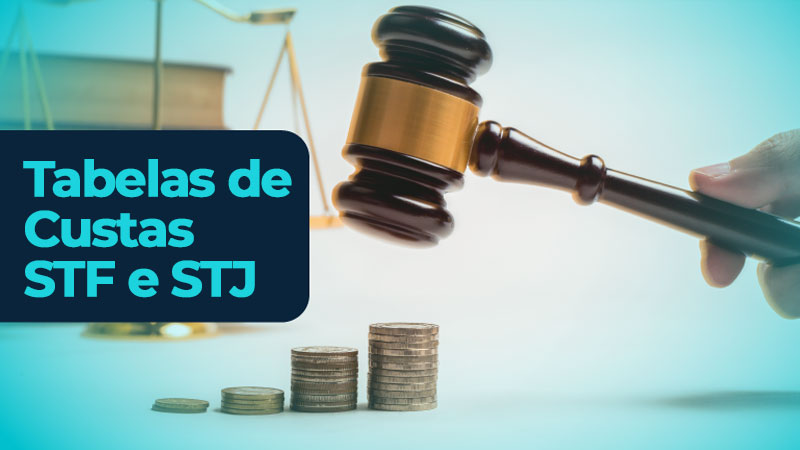 Página Tabela de Custas STF e STJ